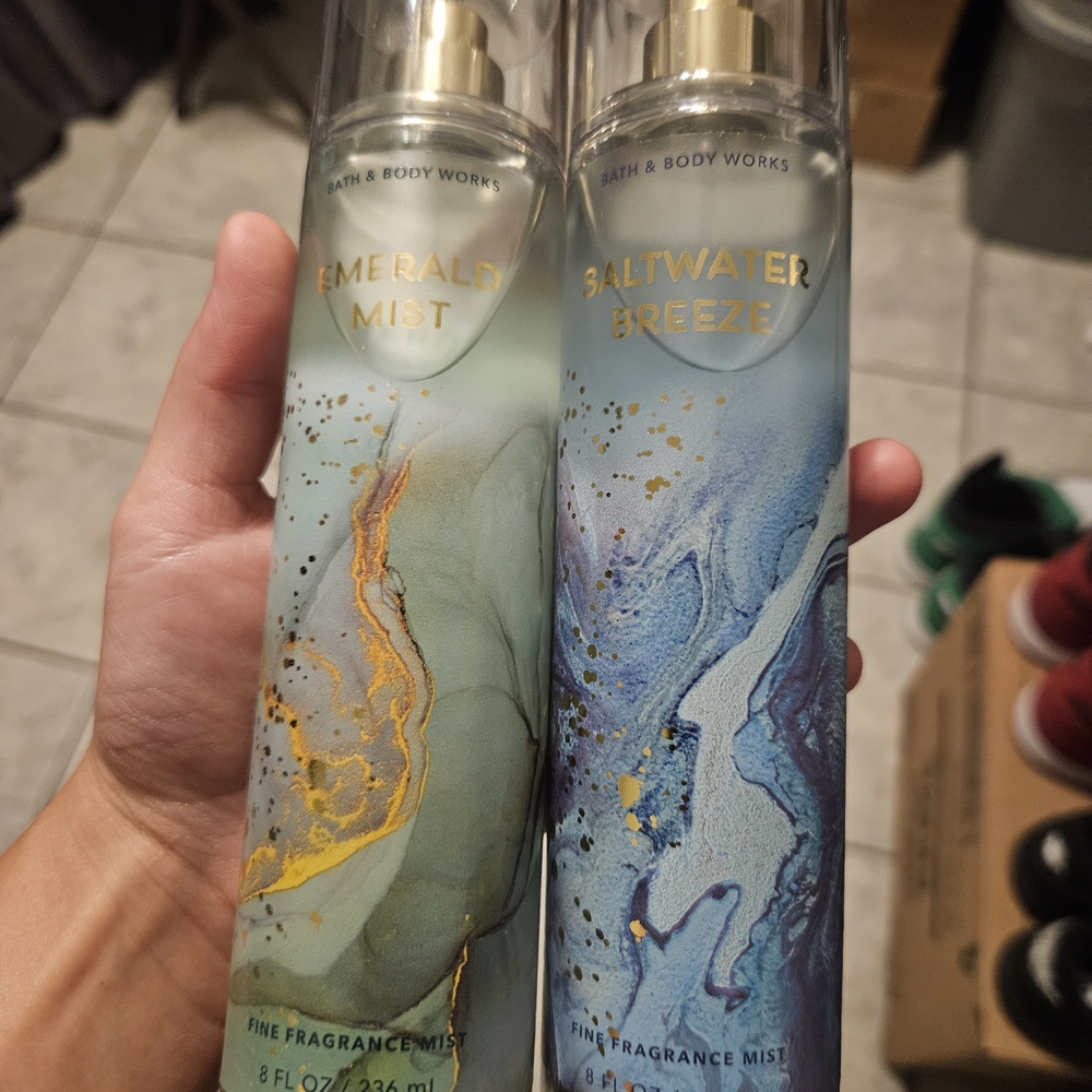 Bath & Body Works Green and Blue Fragrance Mist Duo